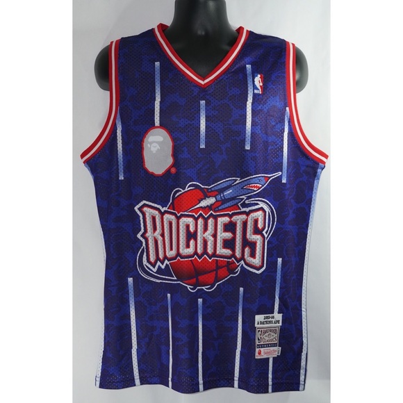 rockets bape jersey